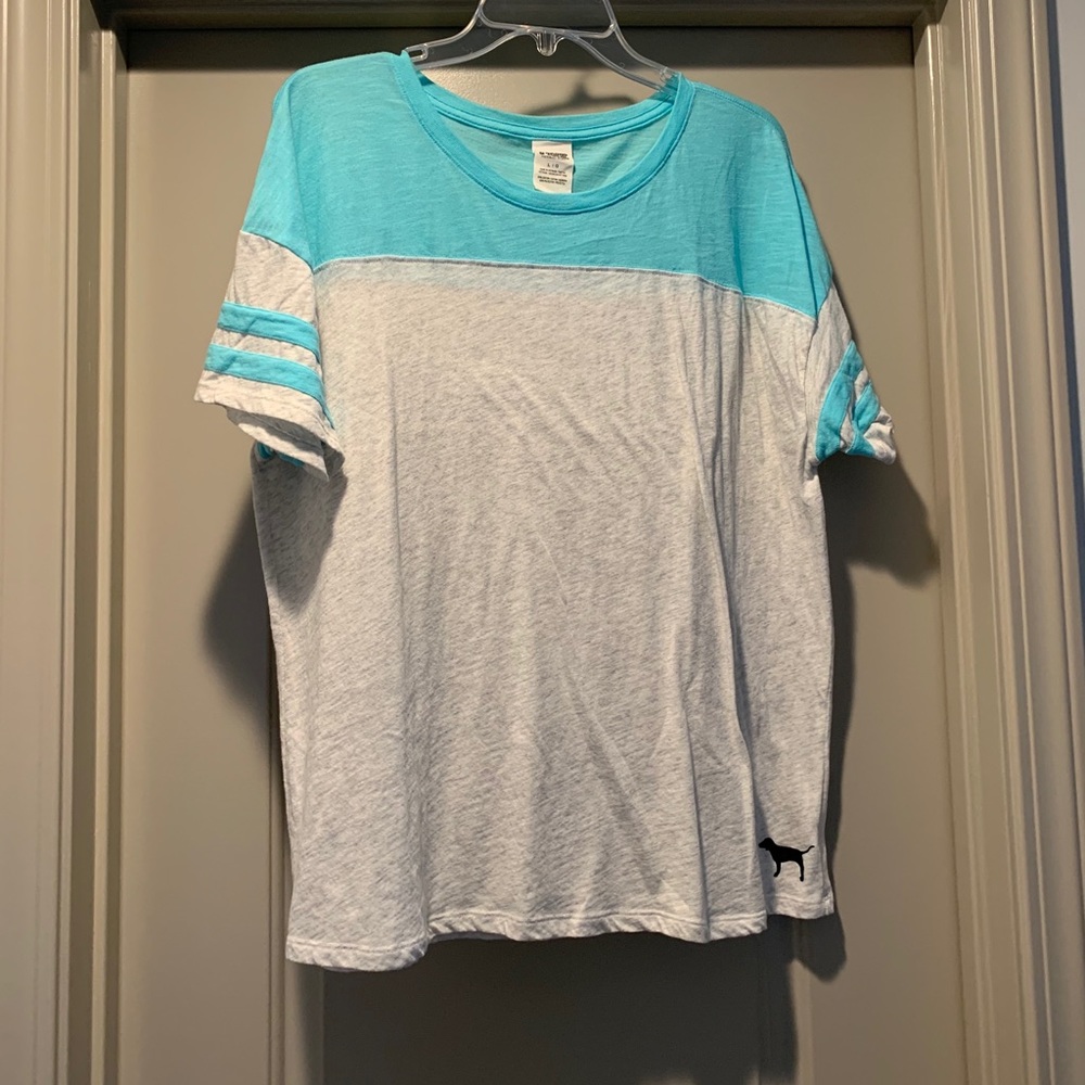 Light Blue/Teal PINK Short Sleeve